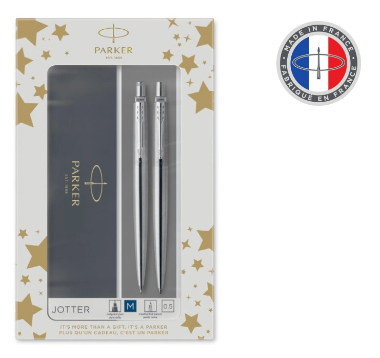 Набор ручек Parker Jotter Core KB61 (2093256) Stainless Steel CT подар.кор. ручка шариковая/карандаш механический 0.5 — миниатюра 6