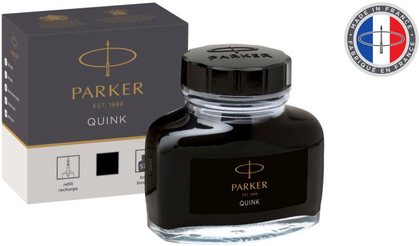 Флакон с чернилами Parker Quink Z13 (1950375) черные чернила 57мл для ручек перьевых