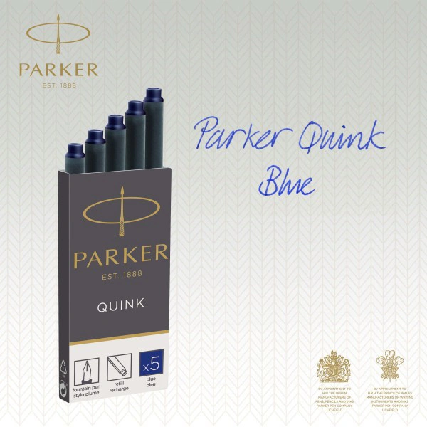 Картридж Parker Quink Z11 (1950384) синие чернила для ручек перьевых (5шт) — миниатюра 3