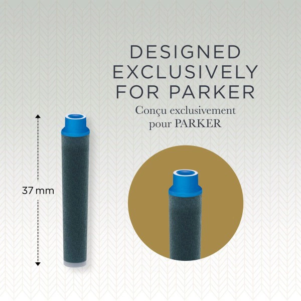 Картридж Parker Quink Z17 Mini (1950409) синие чернила для ручек перьевых (6шт) — миниатюра 3