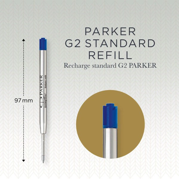Стержень шариковый Parker QuinkFlow Z08 (1950368) F 0.8мм синие чернила блистер — миниатюра 2
