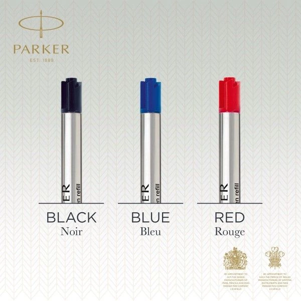 Стержень шариковый Parker QuinkFlow Z08 (1950368) F 0.8мм синие чернила блистер — миниатюра 6