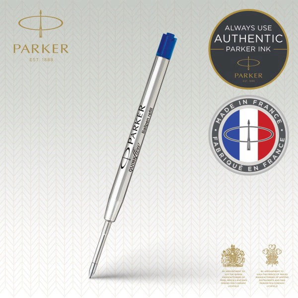 Стержень шариковый Parker QuinkFlow Z08 (1950371) M 1мм синие чернила блистер