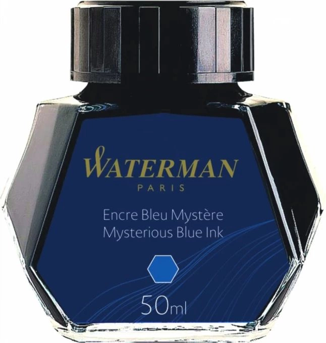 Флакон с чернилами Waterman (S0110790) Mysterious Blue чернила 50мл для ручек перьевых — миниатюра 3
