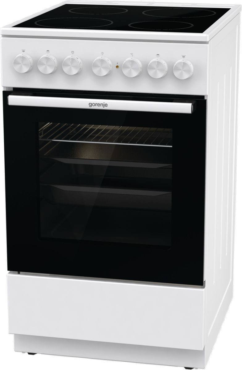 Плита Электрическая Gorenje GEC5B41WG белый стеклокерамика (без крышки) — миниатюра 11