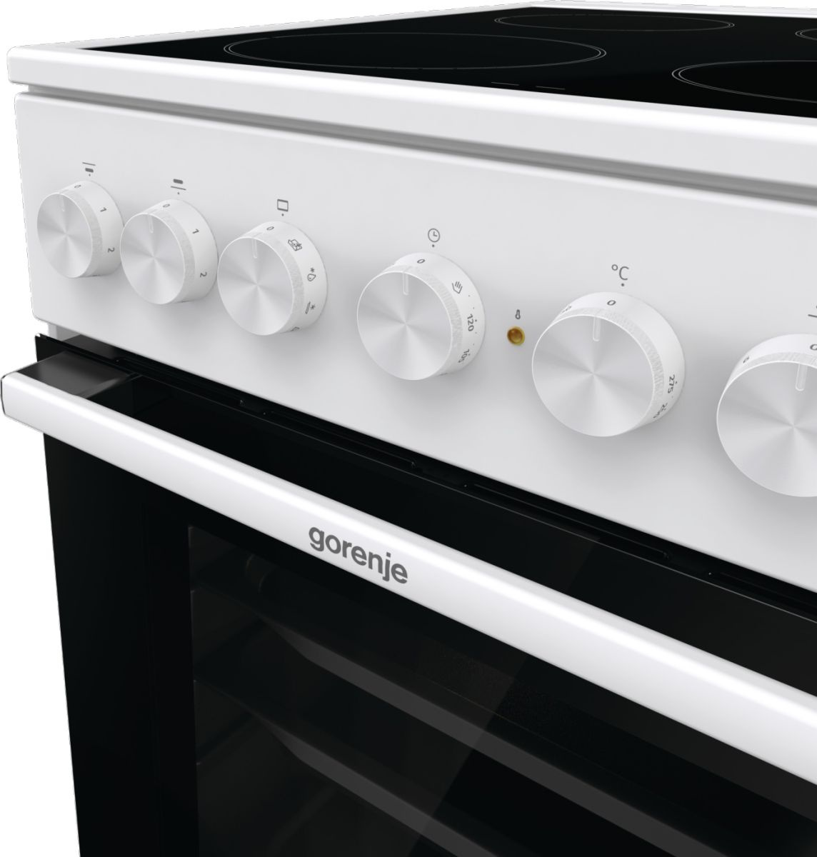 Плита Электрическая Gorenje GEC5B41WG белый стеклокерамика (без крышки) — миниатюра 9