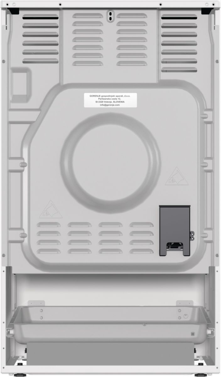 Плита Электрическая Gorenje GEC5B41WG белый стеклокерамика (без крышки) — миниатюра 3