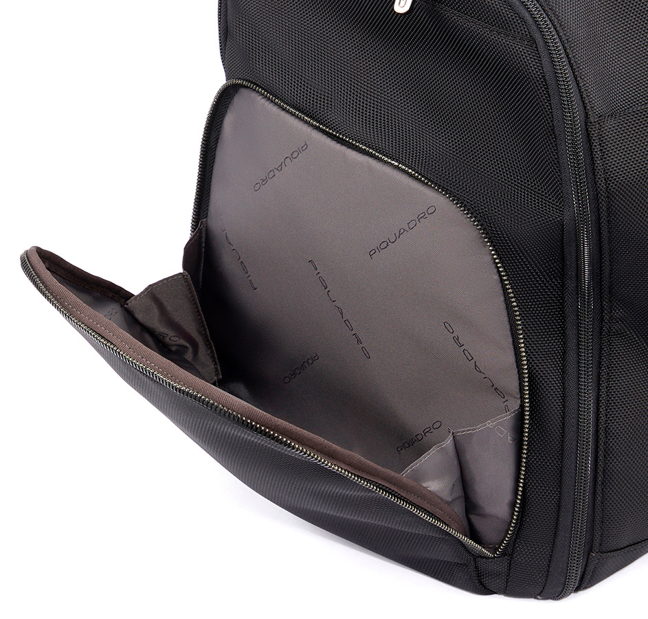 Сумка дорожная Piquadro Brief2 PA6147BR2/N черная нейлон/натур.кожа — миниатюра 5