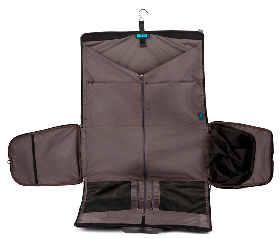 Сумка дорожная Piquadro Brief2 PA6147BR2/N черная нейлон/натур.кожа — миниатюра 6