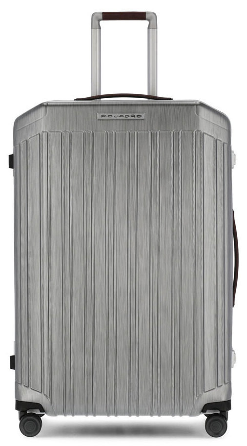 Чемодан Piquadro PQ LM (BV4428PQLM/NCU) 51x75x28см 89л. 5.59кг. поликарбонат/натур.кожа темно-серый