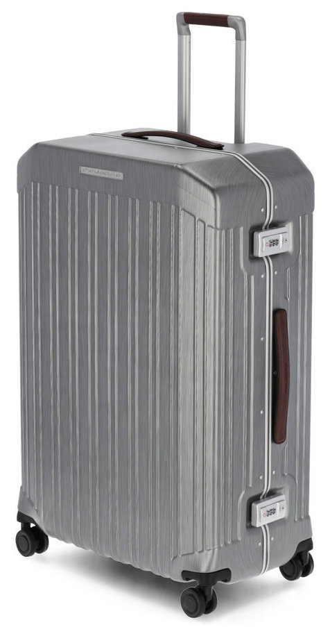 Чемодан Piquadro PQ LM (BV4428PQLM/NCU) 51x75x28см 89л. 5.59кг. поликарбонат/натур.кожа темно-серый — миниатюра 2