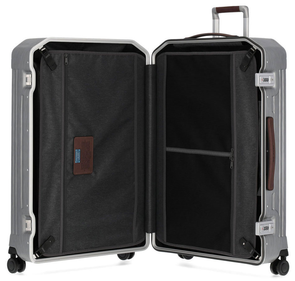 Чемодан Piquadro PQ LM (BV4428PQLM/NCU) 51x75x28см 89л. 5.59кг. поликарбонат/натур.кожа темно-серый — миниатюра 4