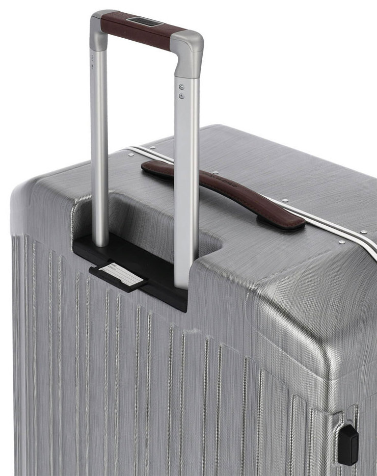 Чемодан Piquadro PQ LM (BV4428PQLM/NCU) 51x75x28см 89л. 5.59кг. поликарбонат/натур.кожа темно-серый — миниатюра 6