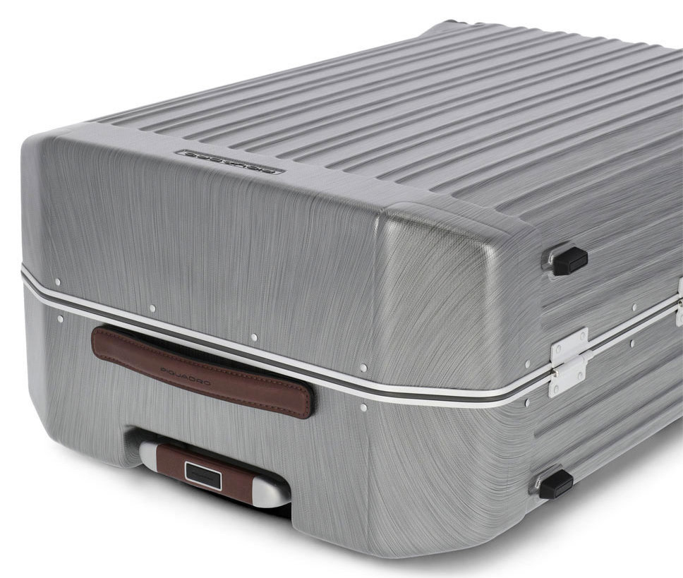 Чемодан Piquadro PQ LM (BV4428PQLM/NCU) 51x75x28см 89л. 5.59кг. поликарбонат/натур.кожа темно-серый — миниатюра 7