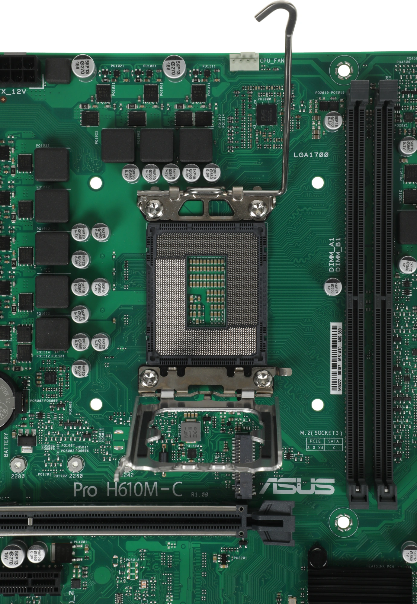 Материнская плата Asus PRO H610M-C-CSM Soc-1700 Intel H610 2xDDR5 mATX AC`97 8ch(7.1) GbLAN+VGA+DVI+HDMI+DP — миниатюра 8