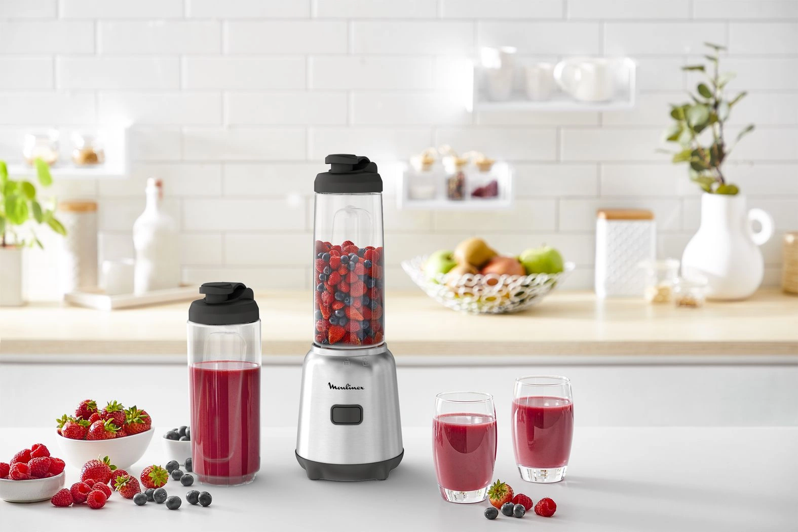 Блендер стационарный Moulinex LM15FD10 300Вт серебристый/черный — миниатюра 5