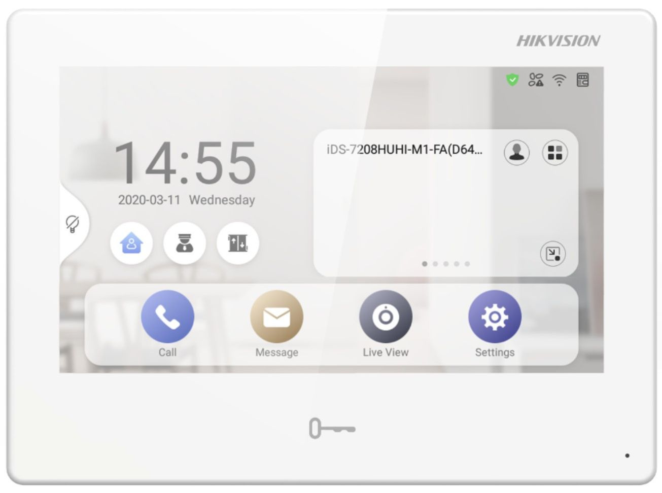 Видеодомофон Hikvision DS-KH9510-WTE1(B) белый — фото 1