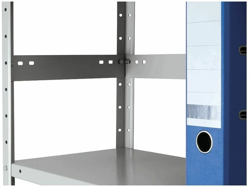 Стеллаж Практик MS Standart 150KD/75x40/4 пол.:4 разборная 1500x750x400мм серый (S24099024402) — миниатюра 3