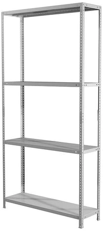 Стеллаж Практик MS Standart 200KD/100x30/4 пол.:4 разборная 2000x1000x300мм серый (S24099243402) — миниатюра 6