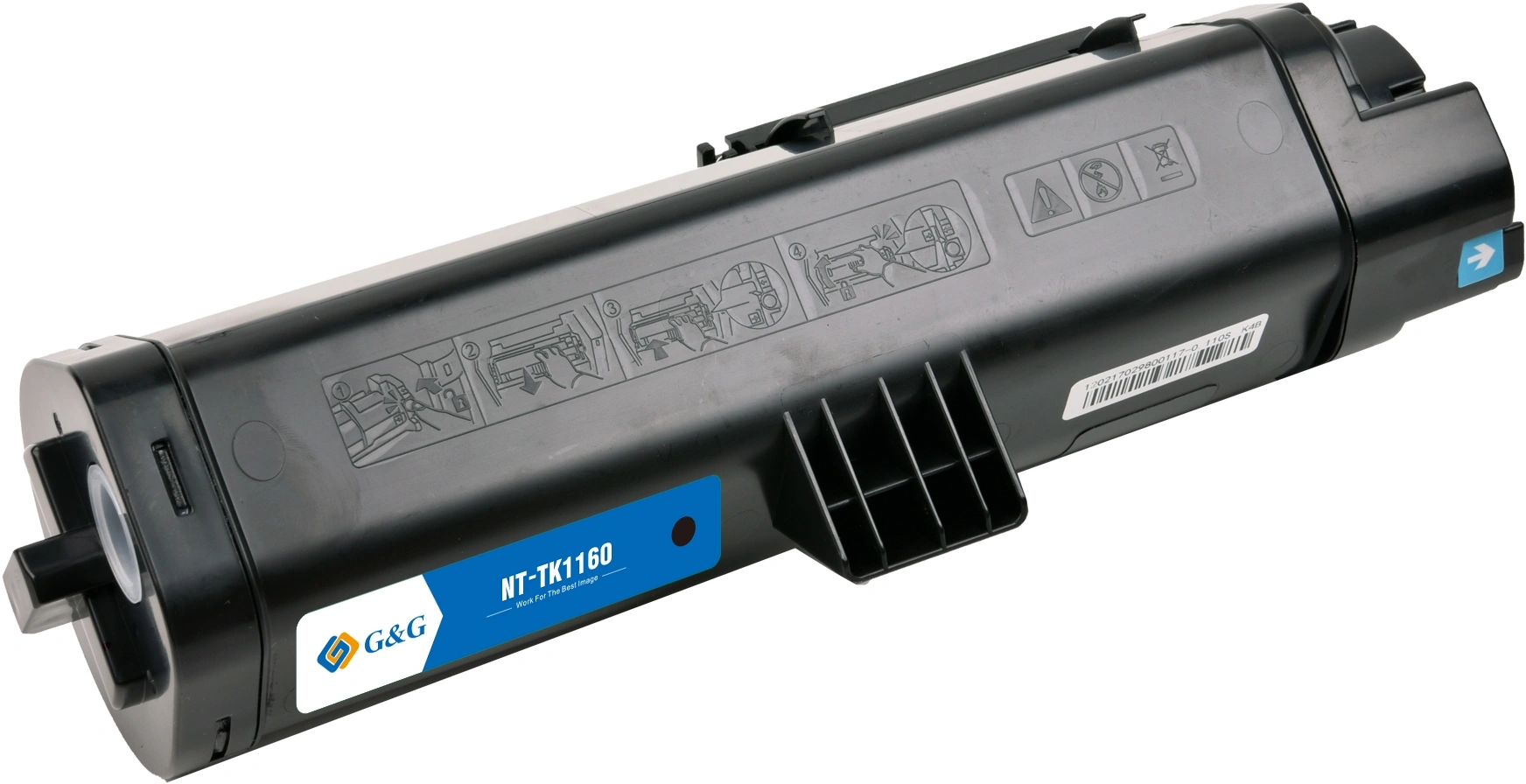 Картридж лазерный G&G GG-TK1160 черный (7200стр.) для Kyocera Ecosys P2040 — миниатюра 3