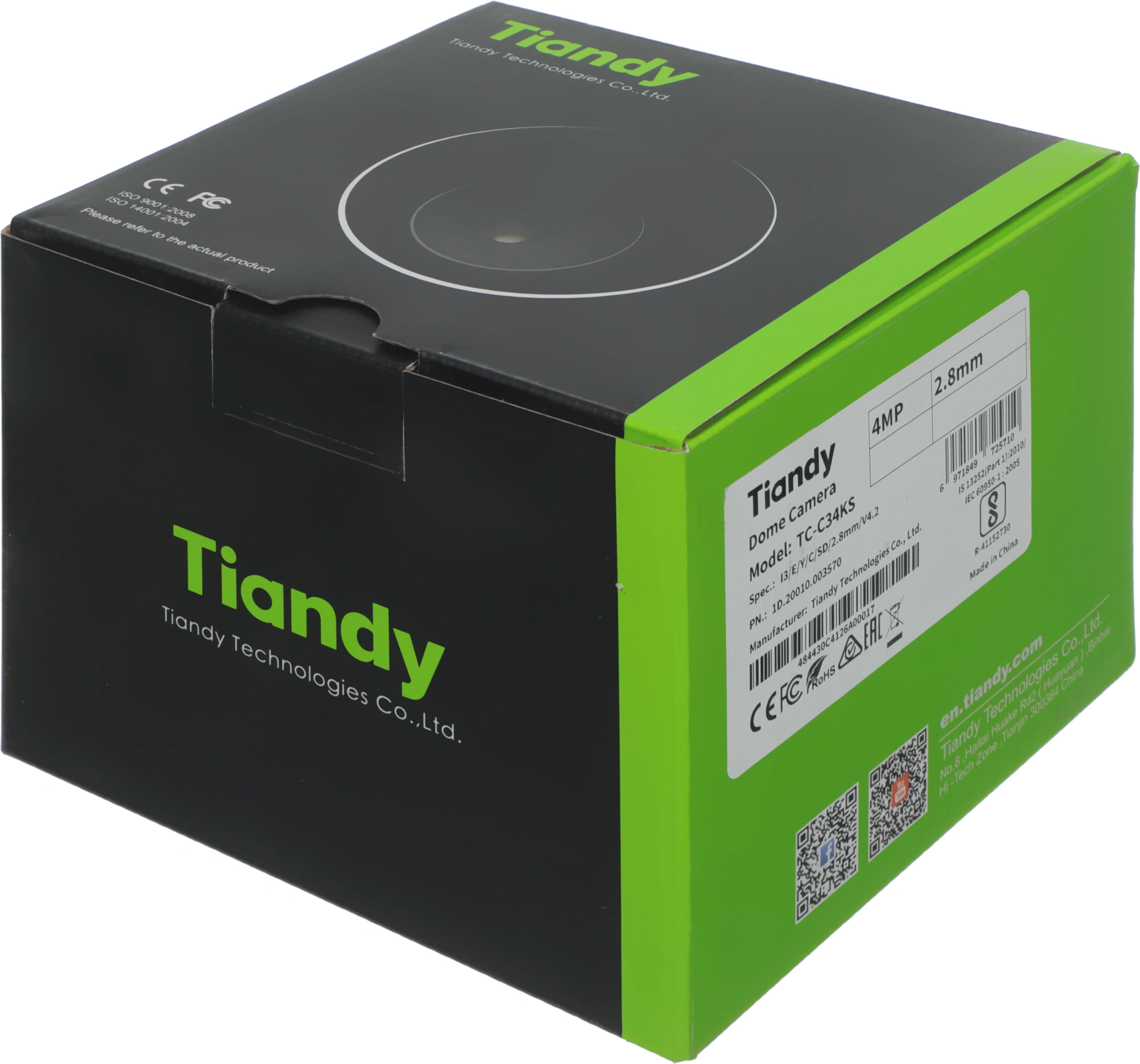 Камера видеонаблюдения IP Tiandy TC-C34KS I3/E/Y/C/SD/2.8mm/V4.2 2.8-2.8мм цв. корп.:белый (TC-C34KS I3/E/Y/C/SD/2.8/V4.2) — миниатюра 8