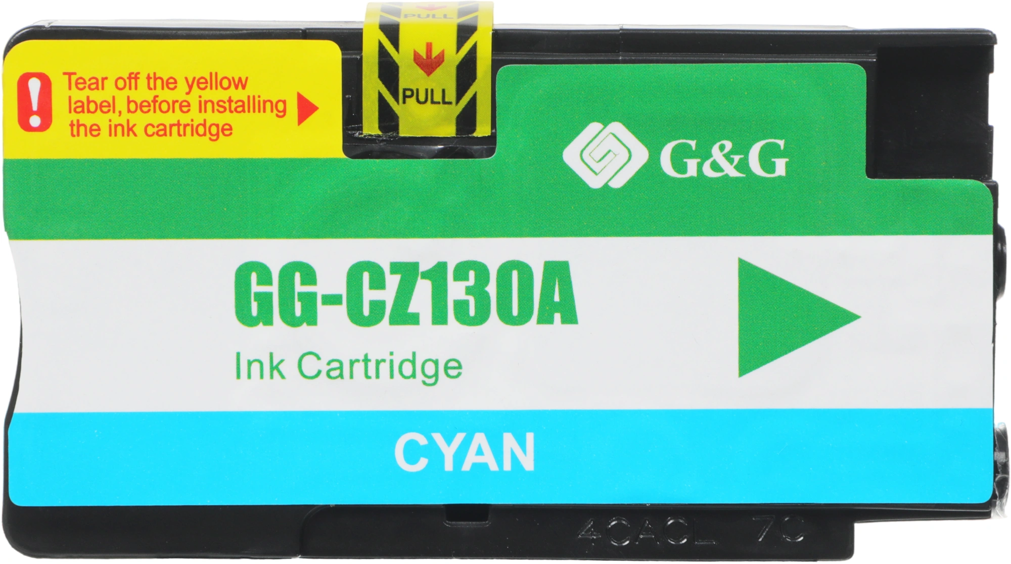 Картридж струйный G&G GG-CZ130A голубой (26мл) для HP DJ T120/T520 — миниатюра 7