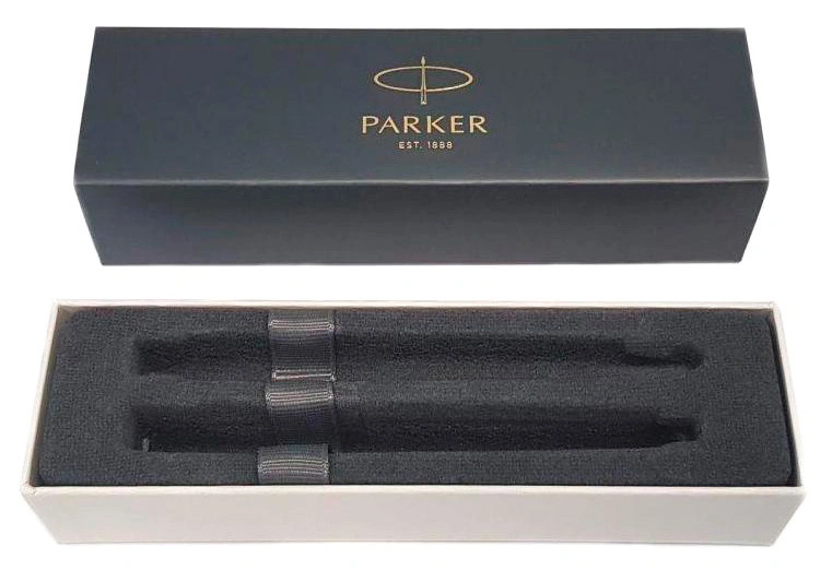 Набор ручек Parker IM Core FK221 (2093216) Black GT M сталь нержавеющая подар.кор. ручка перьевая, ручка шариковая — миниатюра 2