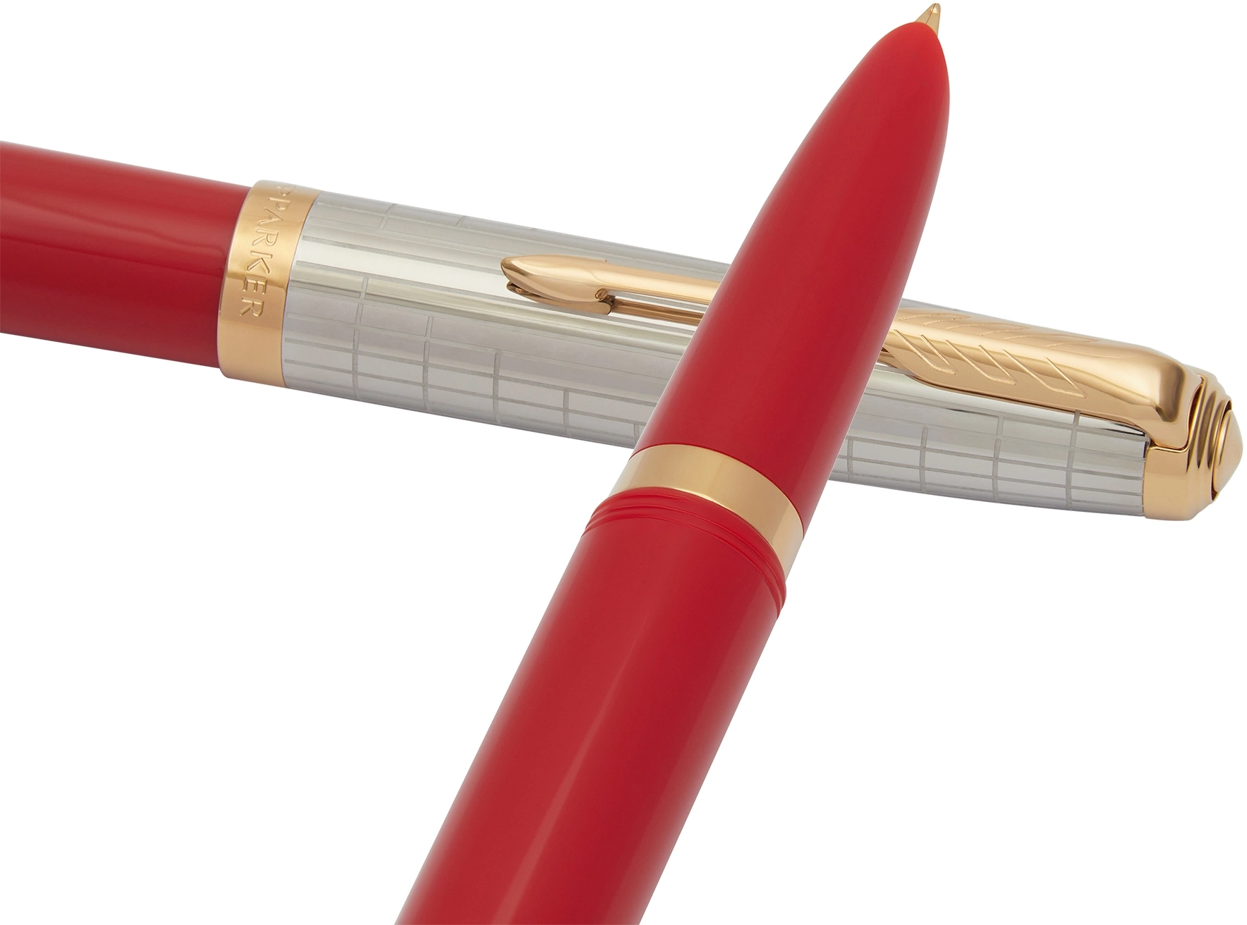 Ручка перьев. Parker 51 Premium (CW2169071) Red Rage GT F сталь нержавеющая подар.кор. — миниатюра 3