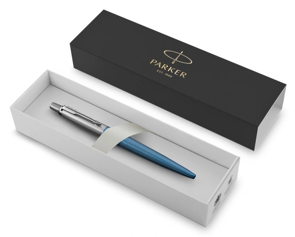 Ручка шариков. Parker Jotter Core K63 (1953191) Waterloo Blue CT M син. черн. подар.кор. — миниатюра 3