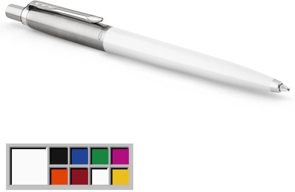 Ручка шариков. Parker Jotter Originals K60 (2096874) White CT M син. черн. блистер — миниатюра 4