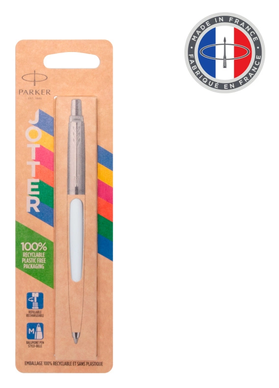 Ручка шариков. Parker Jotter Originals K60 (2096874) White CT M син. черн. блистер — миниатюра 2