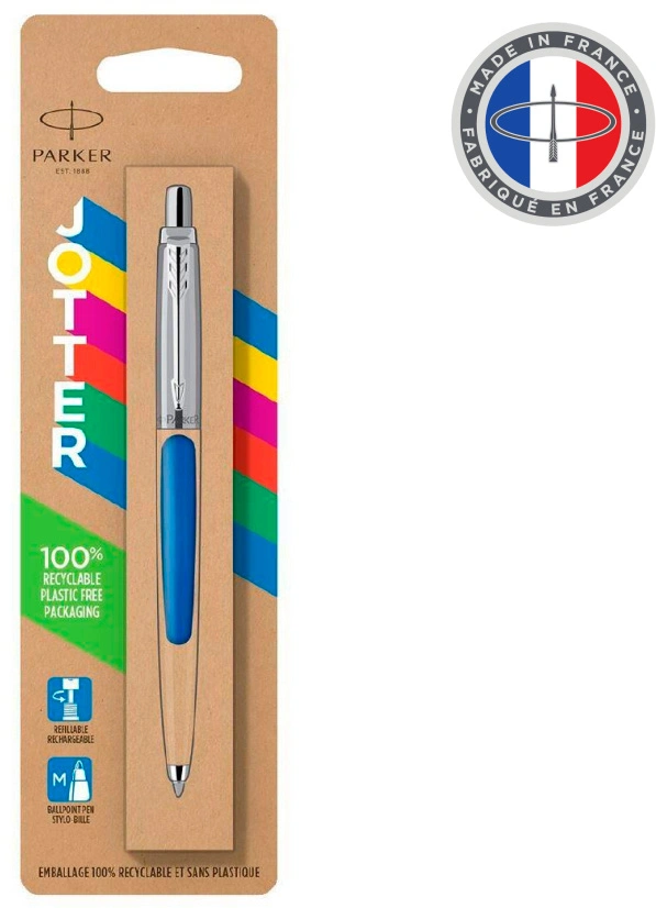 Ручка шариков. Parker Jotter Originals (2076052) Blue CT M син. черн. блистер — миниатюра 4