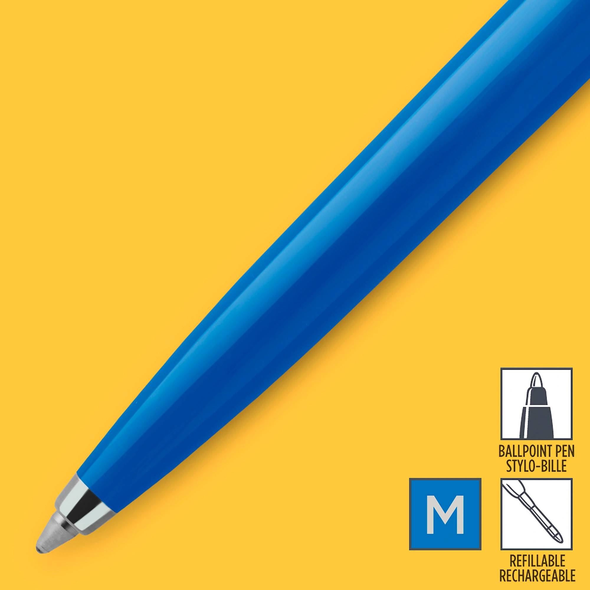 Ручка шариков. Parker Jotter Originals (2076052) Blue CT M син. черн. блистер — миниатюра 3