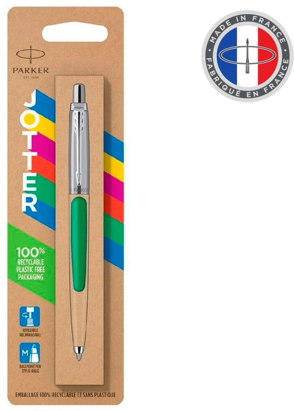 Ручка шариков. Parker Jotter Originals (2076058) Green CT M син. черн. блистер — миниатюра 6