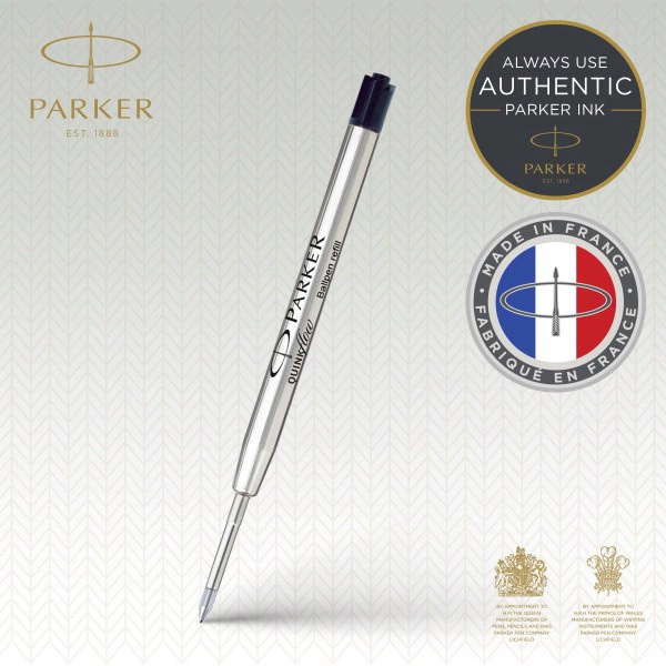 Стержень шариковый Parker QuinkFlow Z08 (1950367) F 0.8мм черные чернила блистер