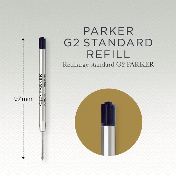 Стержень шариковый Parker QuinkFlow Z08 (1950369) M 1мм черные чернила блистер — миниатюра 2