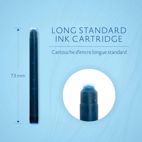 Картридж Waterman Standard (S0110910) Mysterious Blue чернила для ручек перьевых (8шт) — миниатюра 2