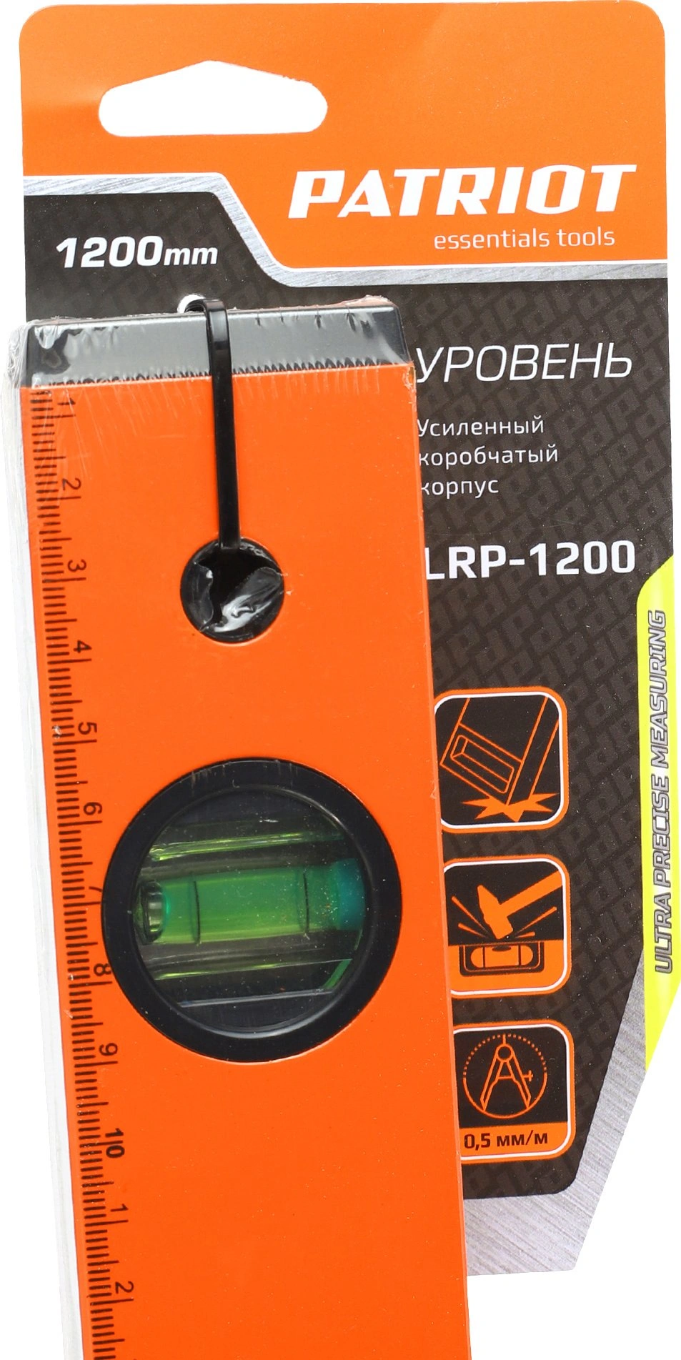 Уровень Patriot LRP-1200 пузырьковый 3глаз. магнит. оранжевый (350005554) — миниатюра 4