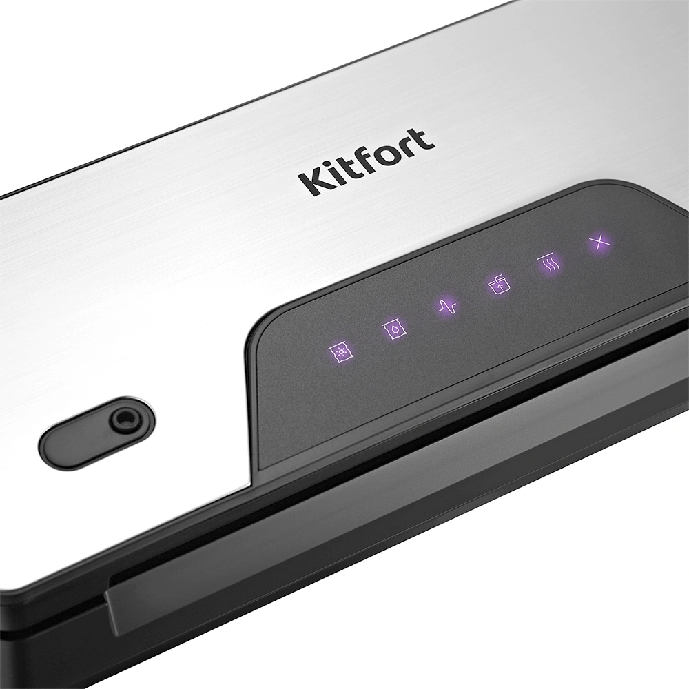 Вакуумный упаковщик Kitfort КТ-1517 130Вт 0.7Бар шир.пак.:29см серебристый/черный — миниатюра 4