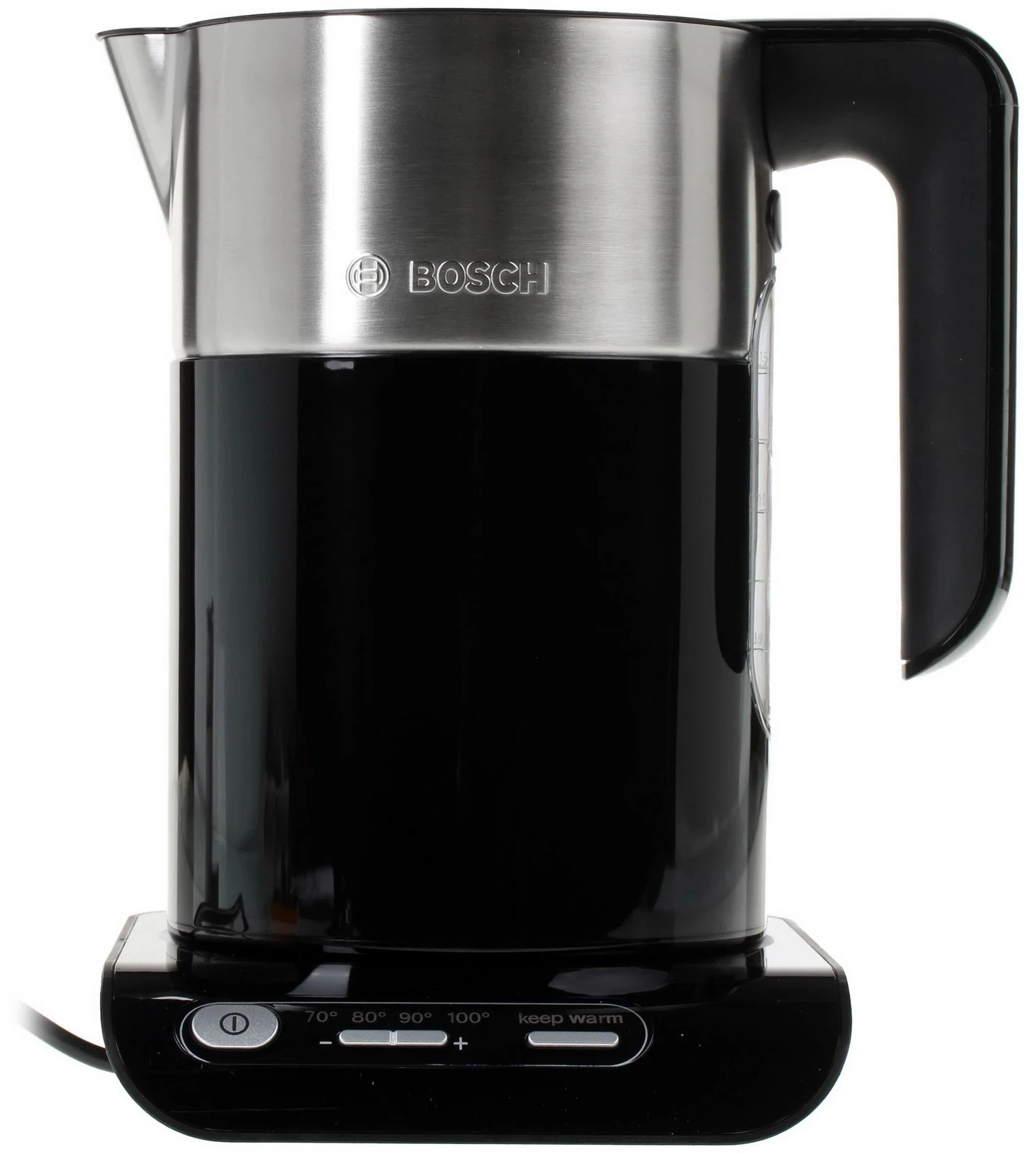 Чайник электрический Bosch TWK8613P 1.5л. 2400Вт черный/серебристый корпус: пластик/металл — миниатюра 3