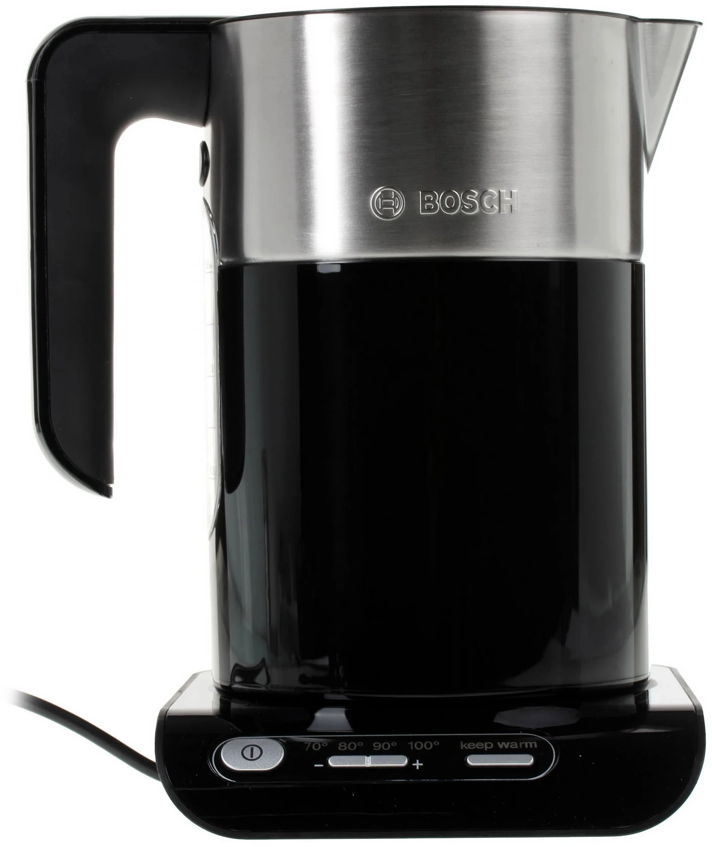 Чайник электрический Bosch TWK8613P 1.5л. 2400Вт черный/серебристый корпус: пластик/металл — миниатюра 5
