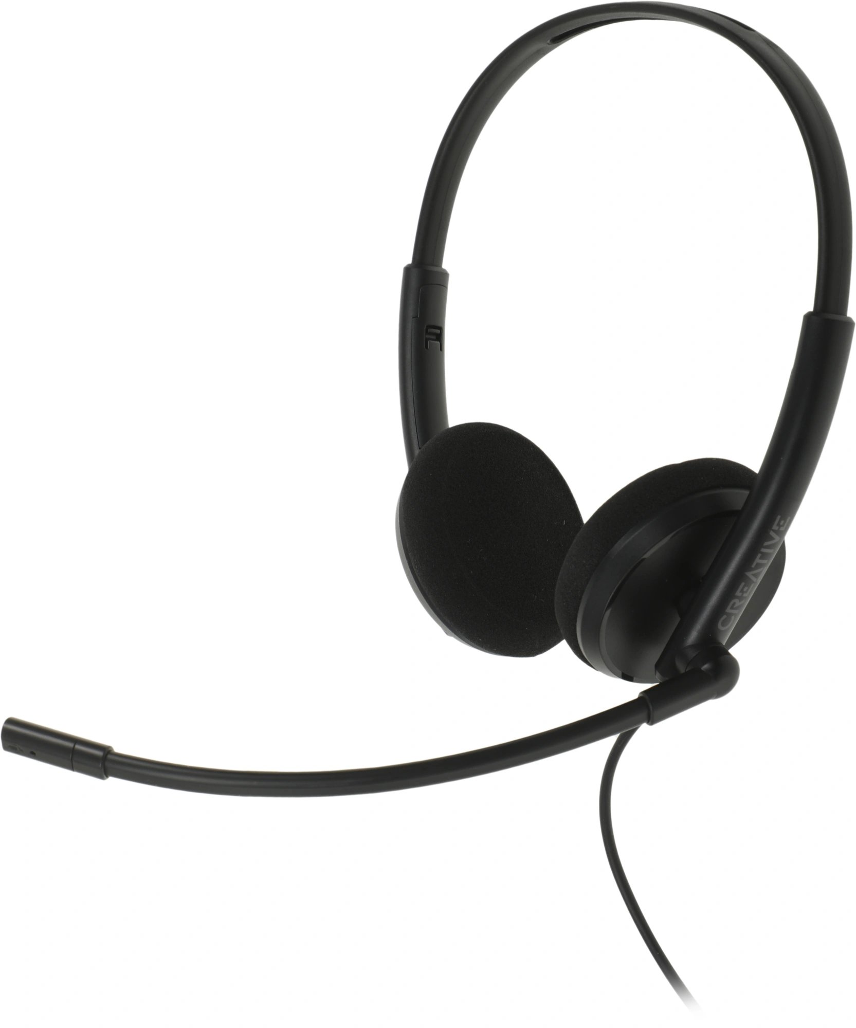 Наушники с микрофоном Creative HS-220 черный 2.4м накладные USB оголовье (51EF1070AA000) — миниатюра 6