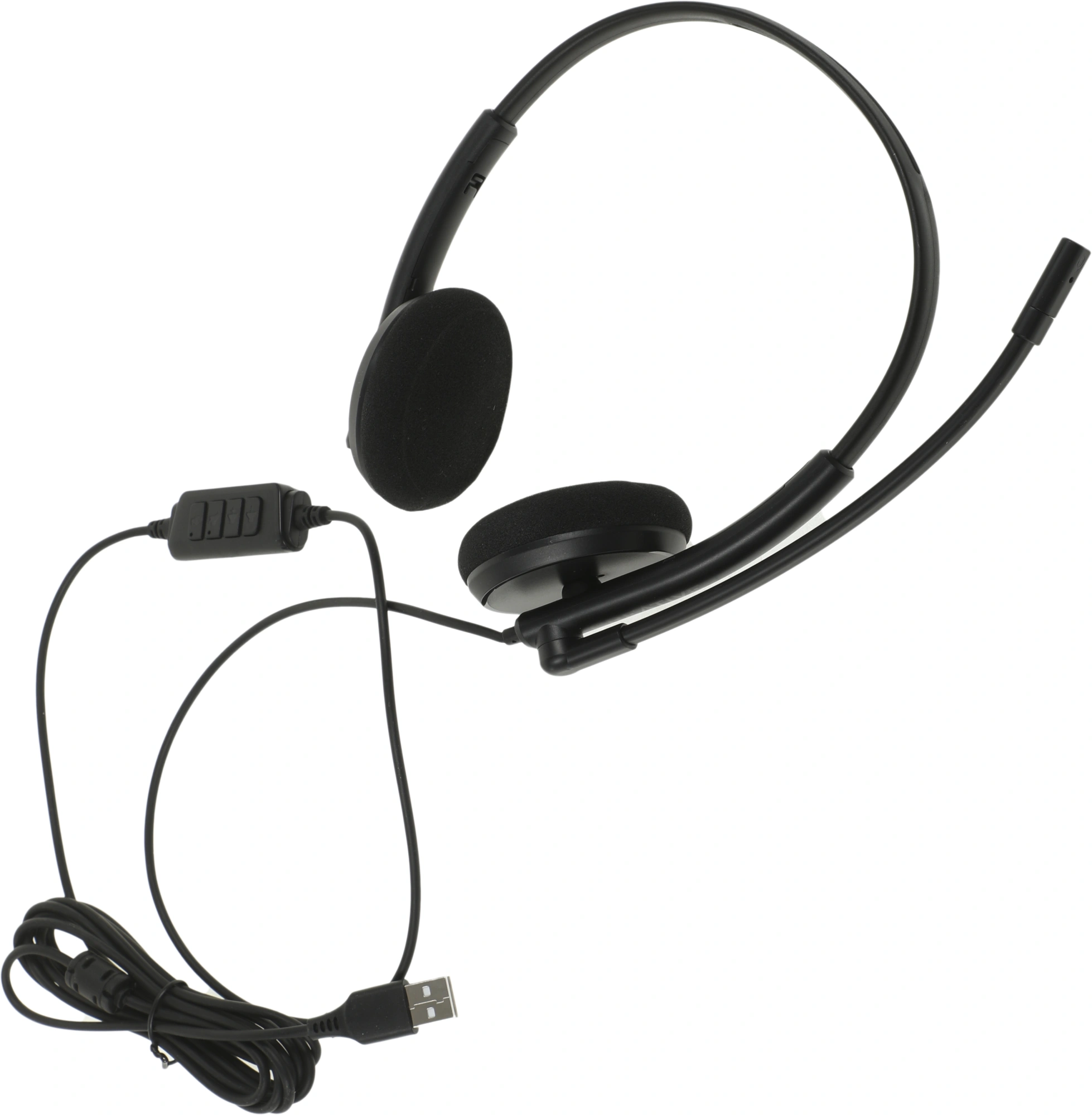 Наушники с микрофоном Creative HS-220 черный 2.4м накладные USB оголовье (51EF1070AA000) — миниатюра 7