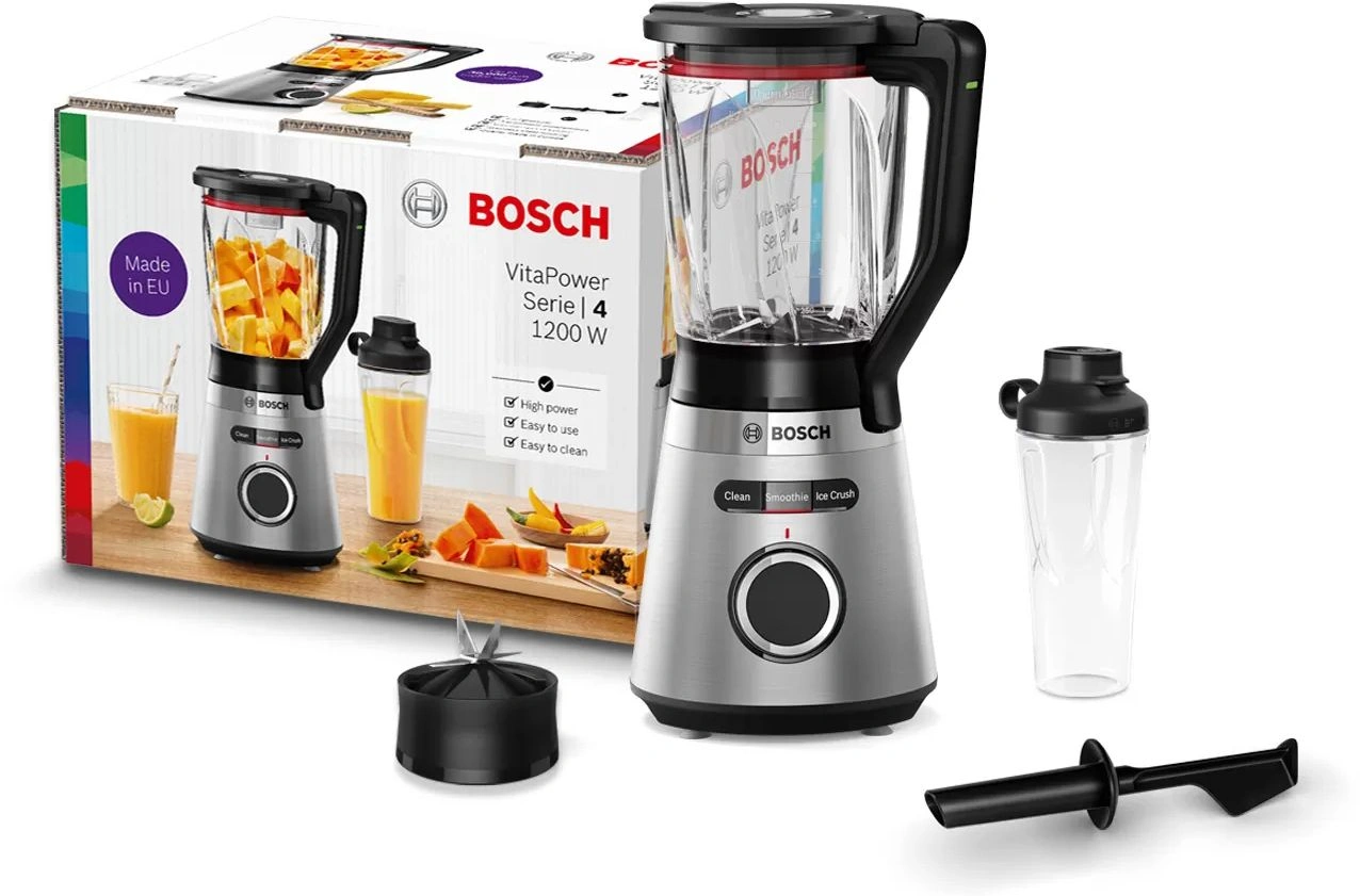 Блендер стационарный Bosch VitaPower Serie 4 MMB6384M 1200Вт черный/нержавеющая сталь — миниатюра 5