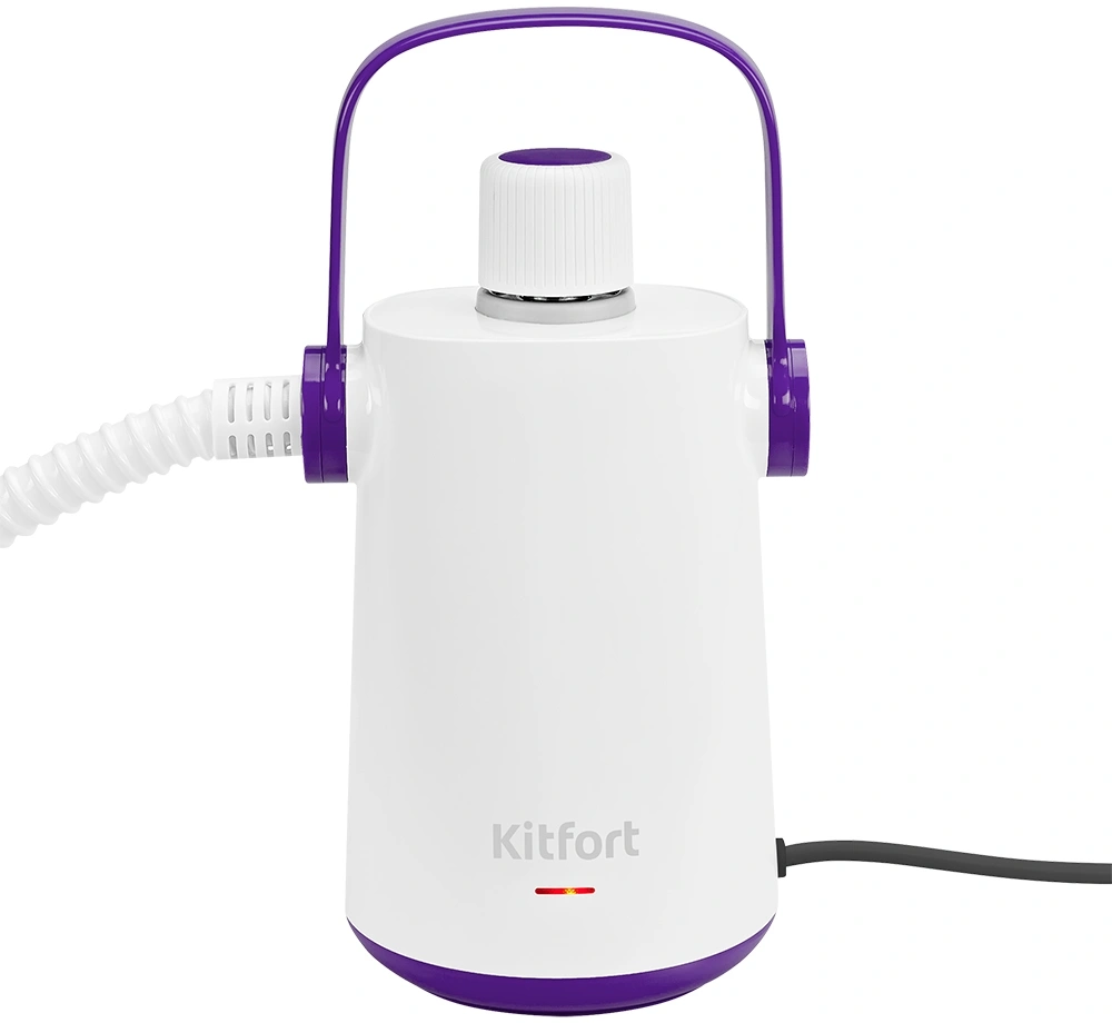 Пароочиститель ручной Kitfort КТ-9109-1 1000Вт белый/фиолетовый — миниатюра 7