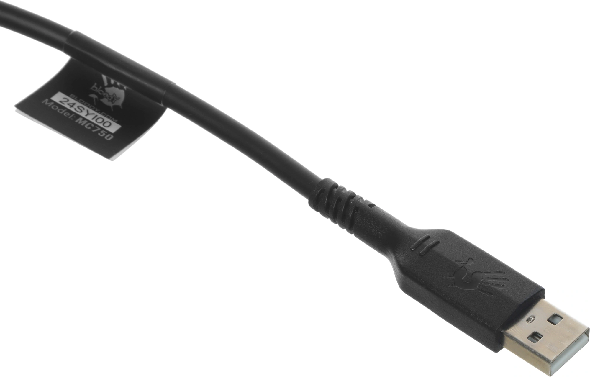 Наушники с микрофоном A4Tech Bloody MC750 черный 2.3м мониторные USB оголовье (MC750 BLACK) — миниатюра 9