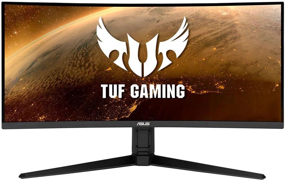 Монитор Asus 34" TUF Gaming VG34VQL1B темно-серый VA LED 1ms 21:9 HDMI M/M матовая HAS Piv 550cd 178гр/178гр 3440x1440 165Hz DP 2K USB 9.01кг — миниатюра 4