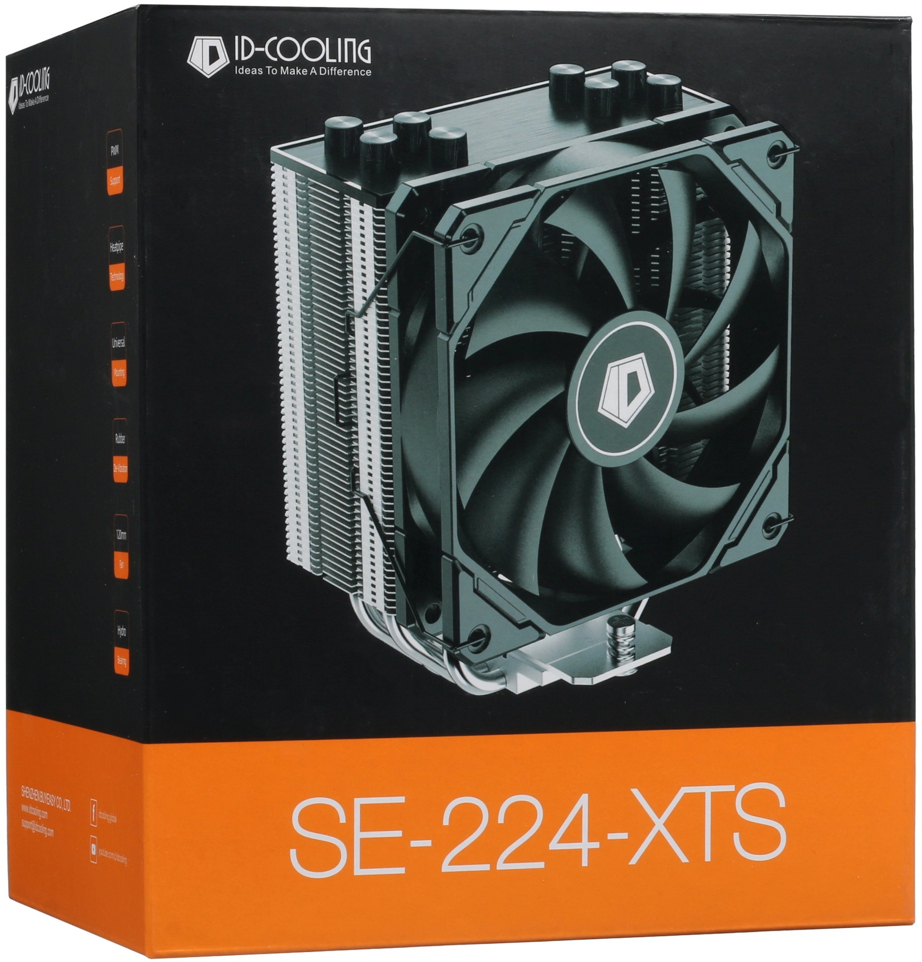 Устройство охлаждения(кулер) ID-Cooling SE-224-XTS Soc-AM5/AM4/1200/1700/1851 серебристый/черный 4-pin 16-29dB Al+Cu 220W 650gr Bulk (SE-224-XTS BULK) — миниатюра 11