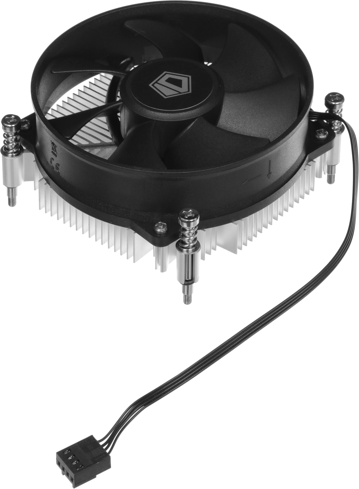 Устройство охлаждения(кулер) ID-Cooling DK-17 PWM Soc-1700/1851 черный 4-pin 14-26dB Al 65W 265gr Ret — миниатюра 9