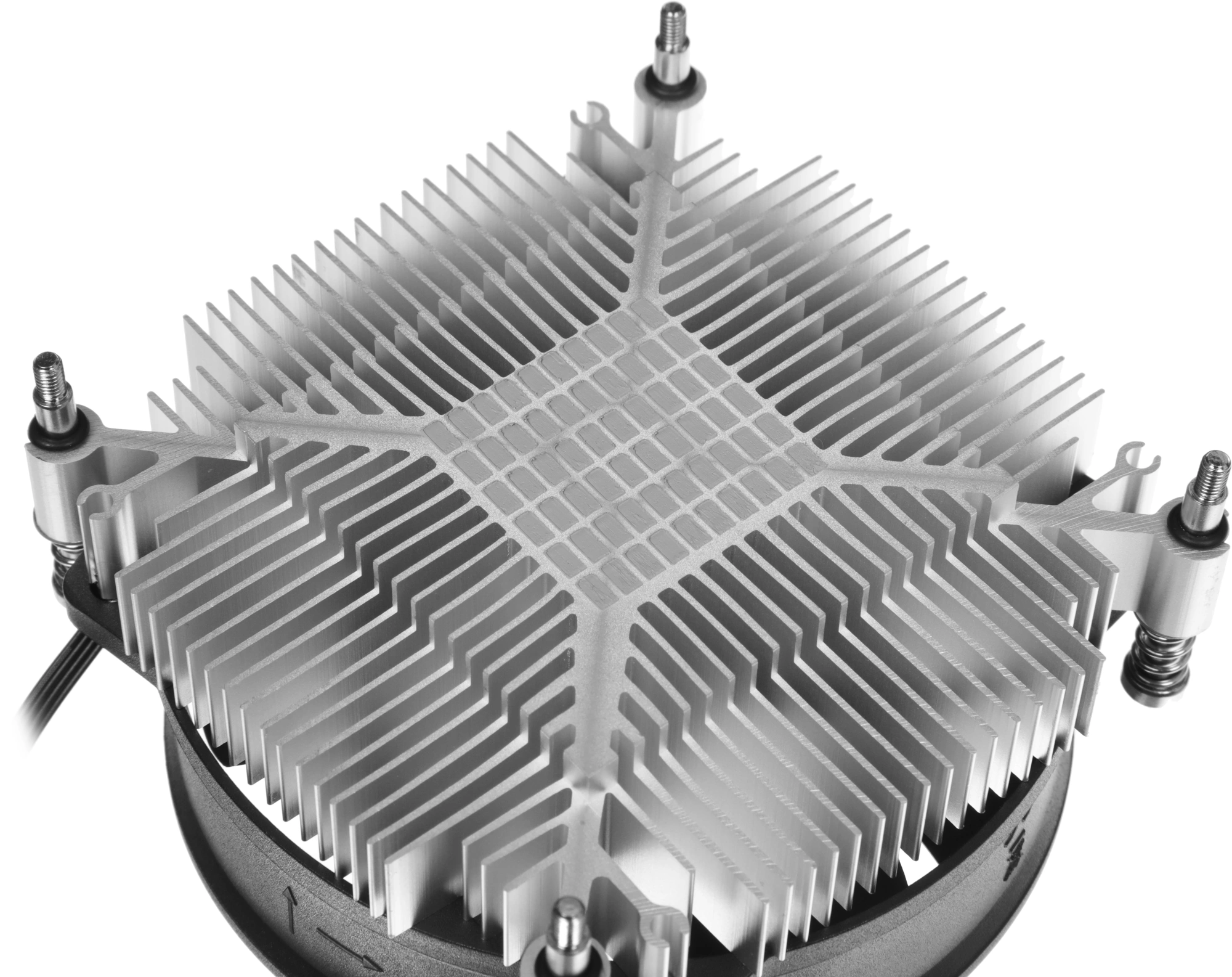 Устройство охлаждения(кулер) ID-Cooling DK-17 PWM Soc-1700/1851 черный 4-pin 14-26dB Al 65W 265gr Ret — миниатюра 4